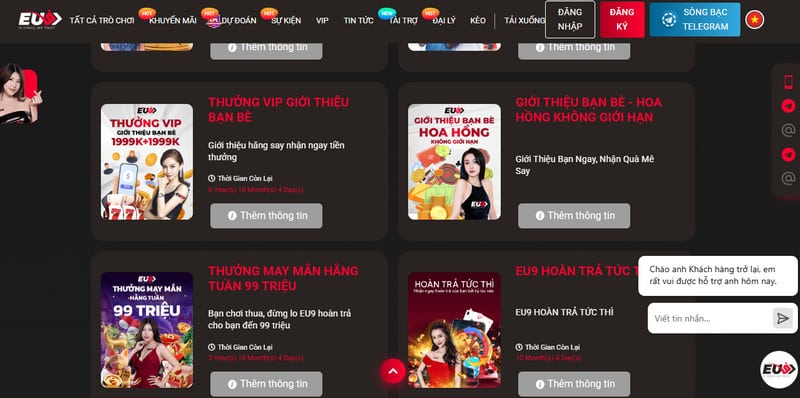 Nha Cai Eu9 Khuyen Mai